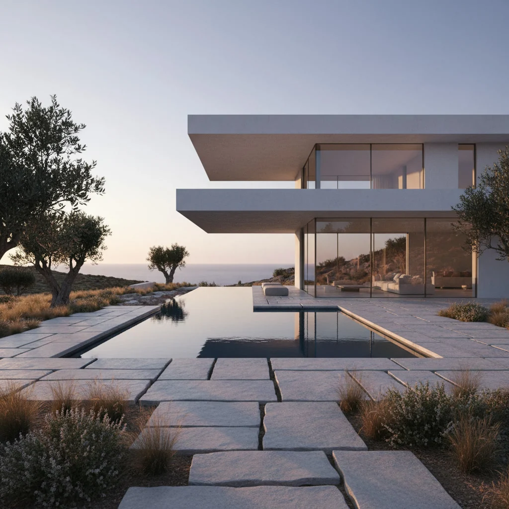 Kastritsi Residence by CUBICS Kastritsi Residence hillside architecture in Western Greece - CUBICS Architecture, Georgios Kyriakopoulos Architect & Mihaela Shtirkova Civil Engineer